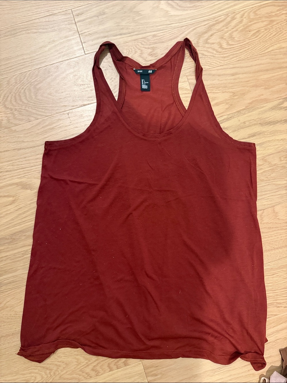H&M Women's Racerback Tank Top - Brick Red